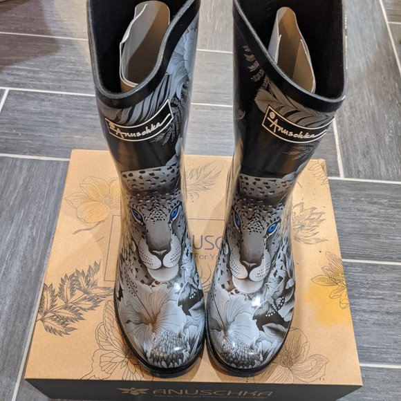 Anuschka Shoes - NWT Anuschka | Cleopatra's Leopard Mid-Calf Boots